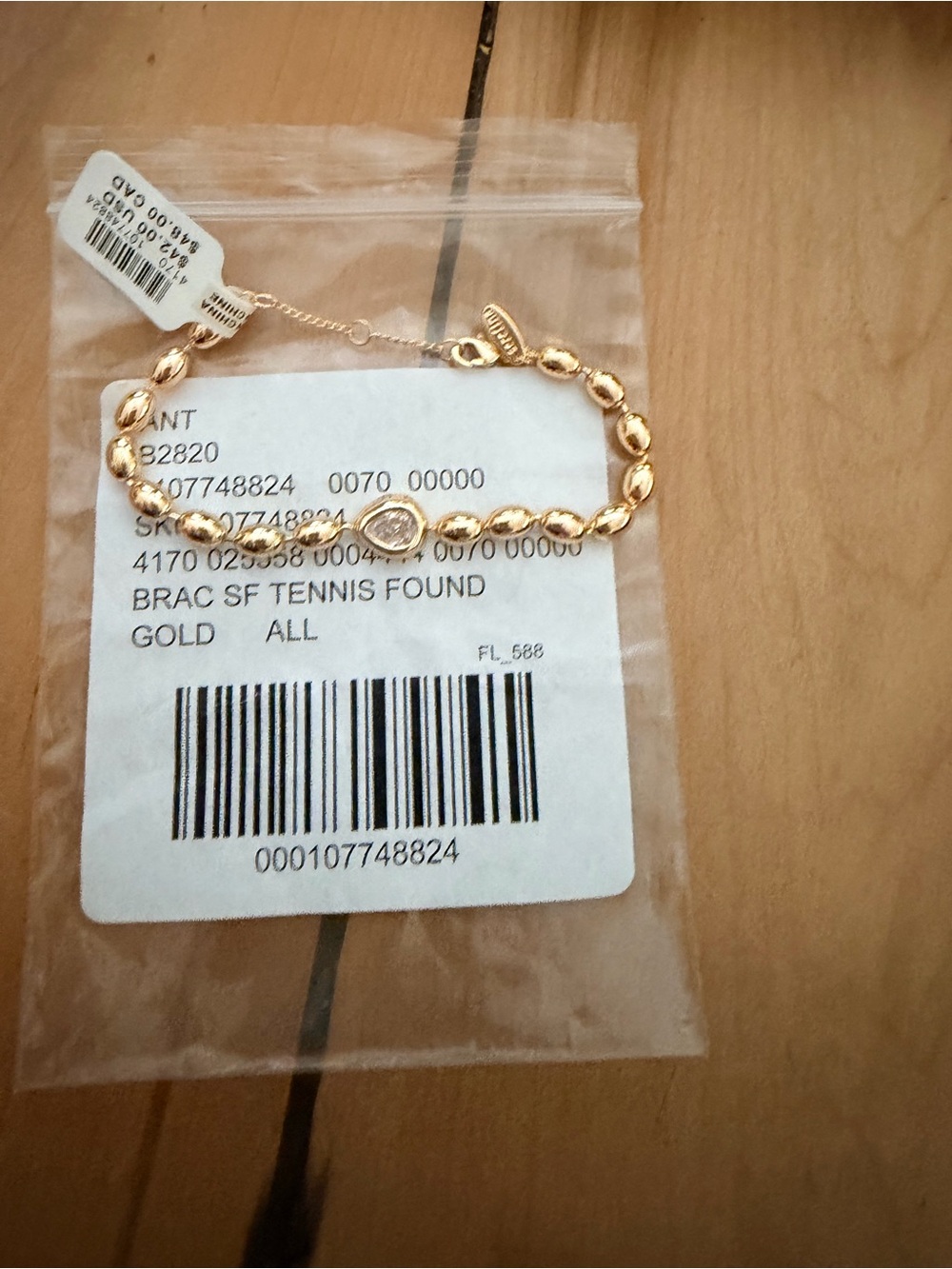 Anthropologie gold braclet - Picture 3 of 7